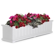 Mayne Cape Cod 4ft Weatherproof Coastal Plastic Window Box in White
