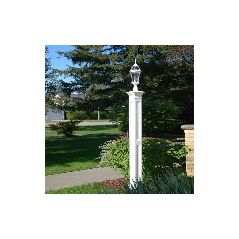 Mayne Liberty Traditional Plastic Lamp Post with Mount in White - 5836-W