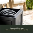 Mayne Fairfield Traditional Plastic Garden Hose Bin in Black