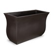 Mayne Valencia 36x16x22 Long Modern Plastic Planter in Espresso