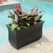 Mayne Valencia 36x16x22 Long Modern Plastic Planter in Espresso