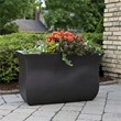 Mayne Valencia 36x16x22 Long Modern Plastic Planter in Espresso