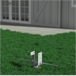 Mayne Traditional Metal No Dig Ground Anchor in Silver Powder Coating