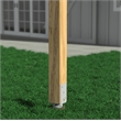 Mayne Traditional Metal No Dig Ground Anchor in Silver Powder Coating