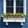 Mayne Yorkshire 4ft Weatherproof Traditional Vinyl Window Box in White