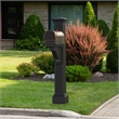 Mayne Manchester Weatherproof Traditional Plastic Mail Post in Black