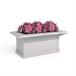 Mayne Yorkshire 2ft Weatherproof Traditional Vinyl Window Box in White