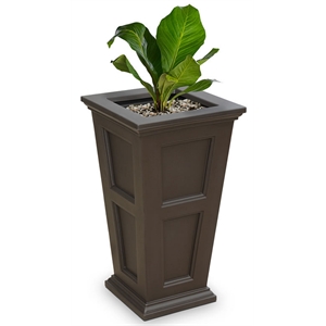 Mayne Fairfield 40&quot Tall Traditional Plastic Planter in Espresso