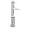 Mayne Woodhaven Traditional Plastic Address Sign Post in White