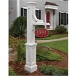 Mayne Woodhaven Traditional Plastic Address Sign Post in White