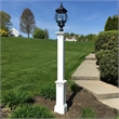 Mayne Signature Traditional Plastic Lamp Post without Mount in White