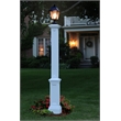 Mayne Signature Traditional Plastic Lamp Post without Mount in White