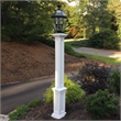 Mayne Signature Traditional Plastic Lamp Post without Mount in White