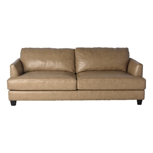 lea unlimited rowan traditional leather sofa in ecru beige