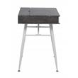 Calico Designs Alcove Wood Laptop Desk with Split Drawer in White/Cement Gray
