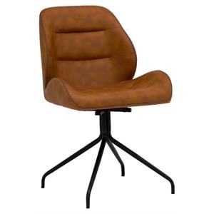 Calico Designs Devonport Stainless Steel Swivel Accent Chair in Antique Copper