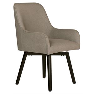 Studio Designs Home Spire Luxe Swivel Metal Accent Chair in Camel Beige