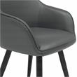 Studio Designs Home Dome Swivel Metal Accent Chair with Arms in Smoke Gray