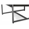 Studio Designs Home Camber Small Metal and Bonded Leather Accent Chair in Black