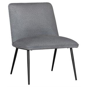 Studio Designs Home Niche Fabric Accent Chair with Metal Legs in Heather Gray