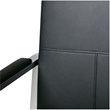 Studio Designs Home Atlas Bonded Leather and Metal Accent Chair in Black/Chrome