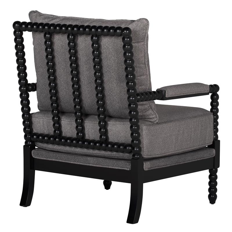 Studio Home Upholstered Colonnade Spindle Wood Accent