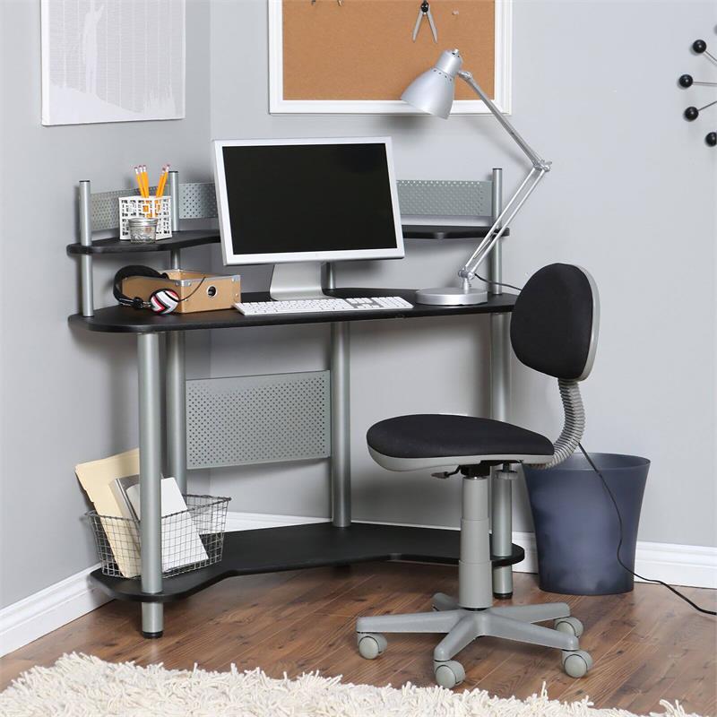 silver study desk