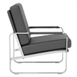 Studio Designs Home Allure 2-Piece Accent Chair and Ottoman Set in Smoke Grey