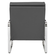 Studio Designs Home Allure 2-Piece Accent Chair and Ottoman Set in Smoke Grey