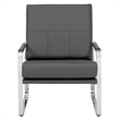 Studio Designs Home Allure 2-Piece Accent Chair and Ottoman Set in Smoke Grey