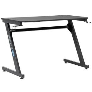 Studio Designs Gear PC Gaming Desk / Black  with Built-in Charging Station