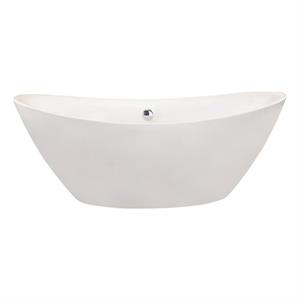 Altair Design Allegra 71&quot x 34&quot Freestanding Soaking Acrylic Bathtub in White