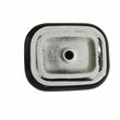 16 x 16 in. Square Matte Black Finish Ceramic Bathroom Vessel Sink