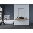 16 x 16 in. Square Matte Black Finish Ceramic Bathroom Vessel Sink