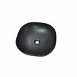 16 x 16 in. Square Matte Black Finish Ceramic Bathroom Vessel Sink