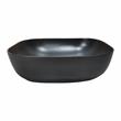 20 x 16 in. Oval Black Finish Ceramic Vessel Bathroom Vessel Sink