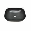 20 x 16 in. Oval Black Finish Ceramic Vessel Bathroom Vessel Sink