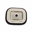 20 x 16 in. Oval Black Finish Ceramic Vessel Bathroom Vessel Sink
