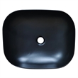 20 x 16 in. Oval Black Finish Ceramic Vessel Bathroom Vessel Sink