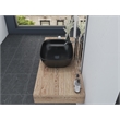 20 x 16 in. Oval Black Finish Ceramic Vessel Bathroom Vessel Sink