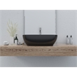 20 x 16 in. Oval Black Finish Ceramic Vessel Bathroom Vessel Sink