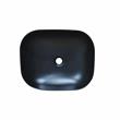 20 x 16 in. Oval Black Finish Ceramic Vessel Bathroom Vessel Sink