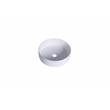 14 x 14 in. Round White Finish Ceramic Vessel Bathroom Vessel Sink