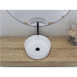 14 x 14 in. Round White Finish Ceramic Vessel Bathroom Vessel Sink