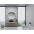 14 x 14 in. Round Black Finish Ceramic Vessel Bathroom Vanity Sink