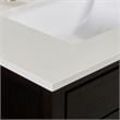 73 in. Composite Stone Double Vanity Top in Milano White with White Basins