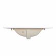 37 in. Composite Stone Vanity Top in White with White Single Basin