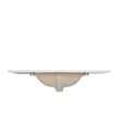 49 in. Composite Stone Single Basin Vanity Top in White with White Basin