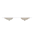 73 in. Composite Stone Double Basin Vanity Top in White with White Basins