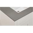 31 in. Composite Stone Vanity Top in Concrete Gray with White Basin